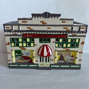 Snow village Village market 1988 Charming Village Market Ceramic Decor